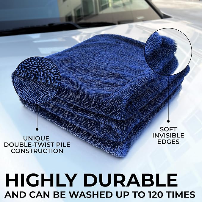 Large Car Drying Towel, 1300 GSM Professional Car Towel - Image 2