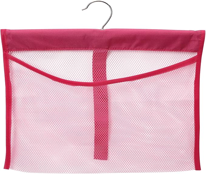 Portable Mesh Pocket with Rotatable Hanger, Quick Dry Serial Type Bath Storage by Dearjana