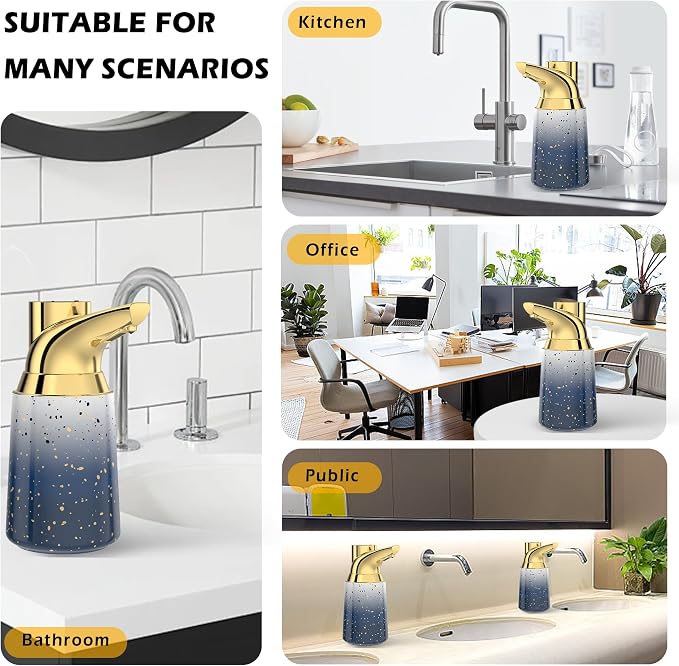 Adjustable Automatic Soap Dispenser Touchless, Ceramic Material，4 Adjustable - Image 6