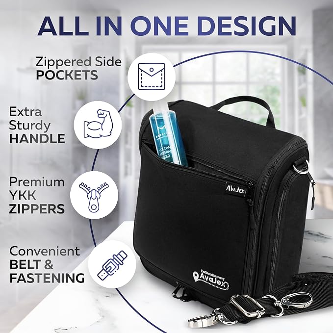 Extra Large Hanging Travel Toiletry Bag - Image 3