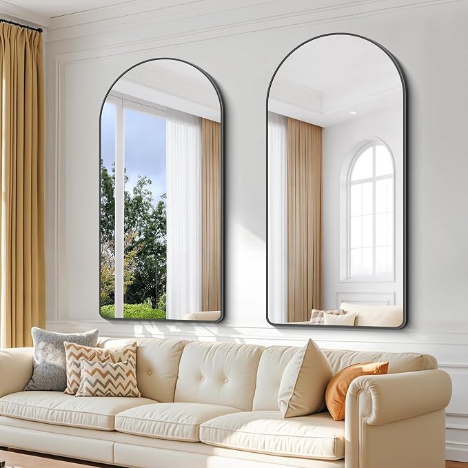 Arched Bathroom Mirror, Wall Mounted Mirror, Living Room, Vertically Hanging - Image 8