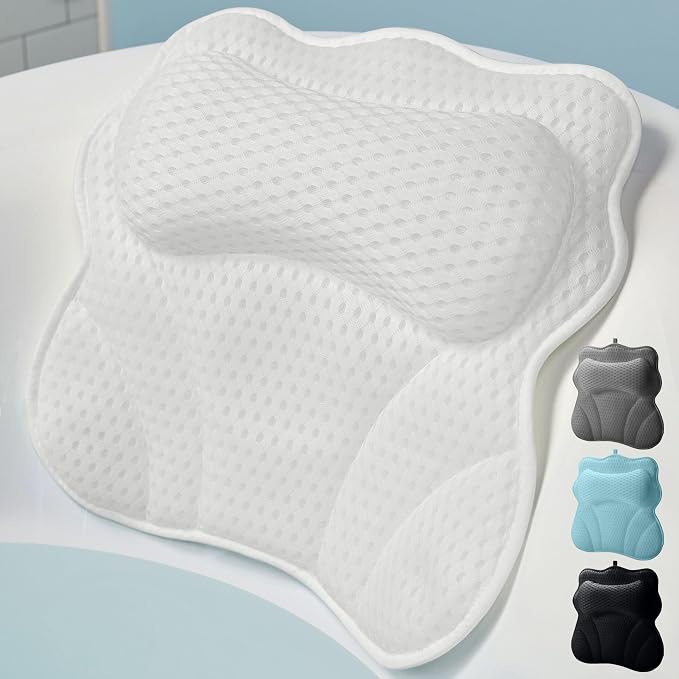 WONDERfoam Thick Padded Ergonomic Bath Pillow by WONDERfoam