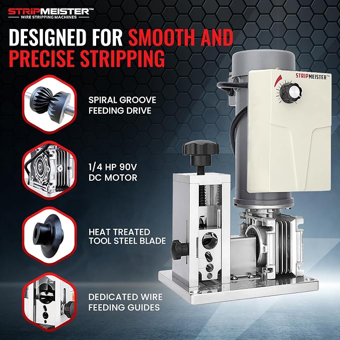 StripMeister E250 Electric Automatic Wire Stripping Machine – Wire Size Up To - Image 3