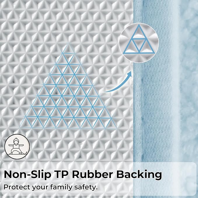 GRANNY SAYS Bathroom Rugs Sets 3 Piece, Soft Absorbent Microfiber Bath Mats - Image 4