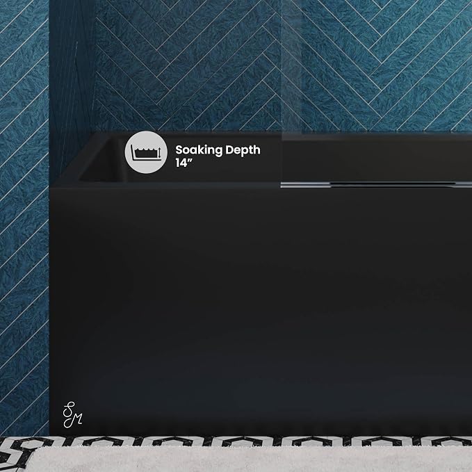 Voltaire 48" X 32" Left-Hand Drain Alcove Bathtub - Image 4