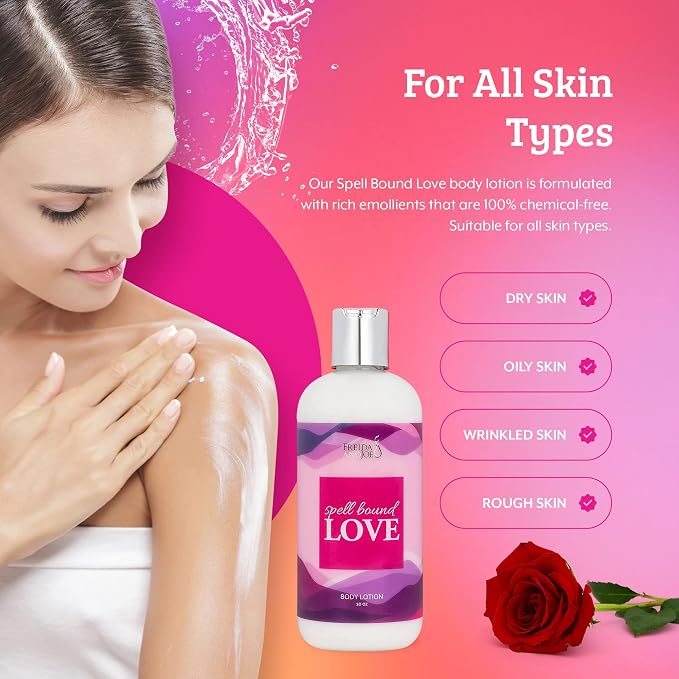 Home Spa Gift 10oz Deep Moisturizing Fragrance Body Lotion & 8 oz. Fine - Image 5