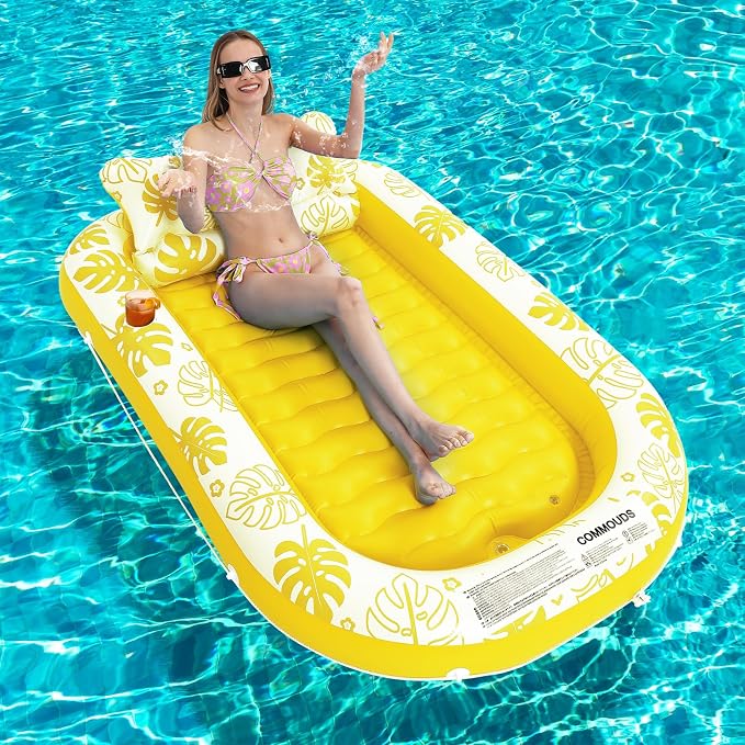 Inflatable Tanning Pool Lounger Float - Image 7