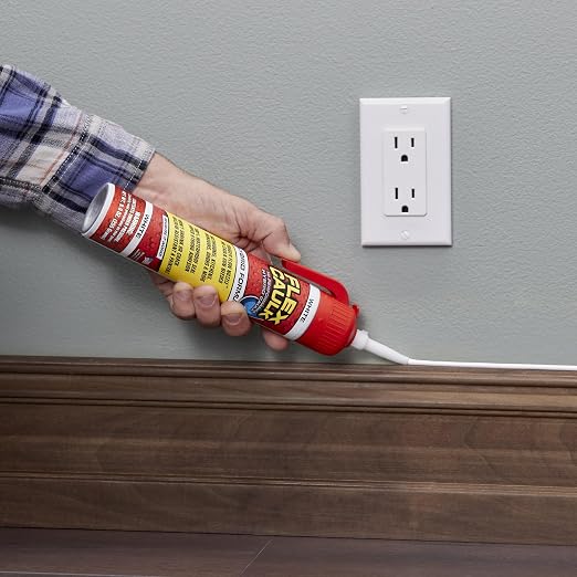 Flex Caulk, Waterproof & Weatherproof Hybrid Polymer Sealant, Baseboards - Image 3