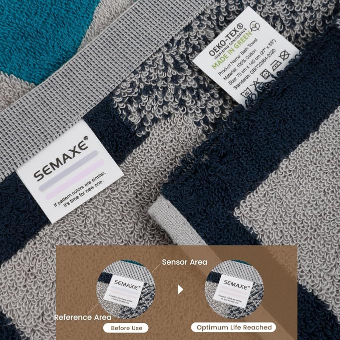 SEMAXE Bathroom Towel, 100% Cotton Bath Towel - Image 4