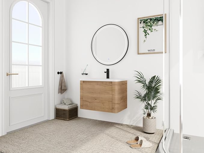 28 Inch Floating Vanity, Modern Bathroom Vanity - Image 4