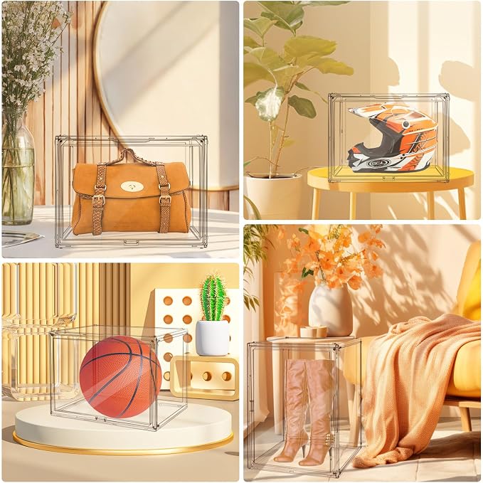 Extra Large 17.7"X13"X13" Clear Acrylic Organizer Box Display Case, Plastic - Image 6