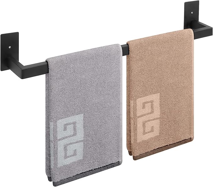 NearMoon Self Adhesive Bathroom Towel Bar, Stainless Steel Square Bath Wall by NearMoon