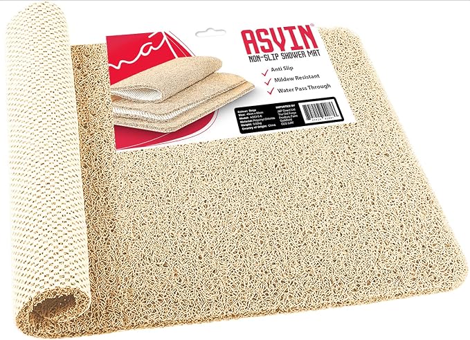 Asvin Soft Textured Bath, Tub Mat, 24x16 Inch, Phthalate Free, Non Slip Comfort by Asvin