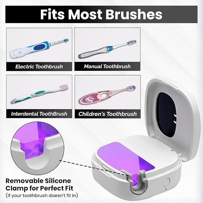 Portable UV Toothbrush Sanitizer Holder & Cleaner - Image 5