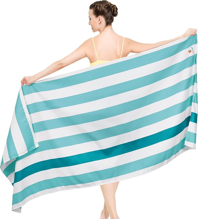 SUN CUBE Microfiber Beach Towel, Quick Dry Sand Free Beach Towel, Lightweight by SUN+CUBE