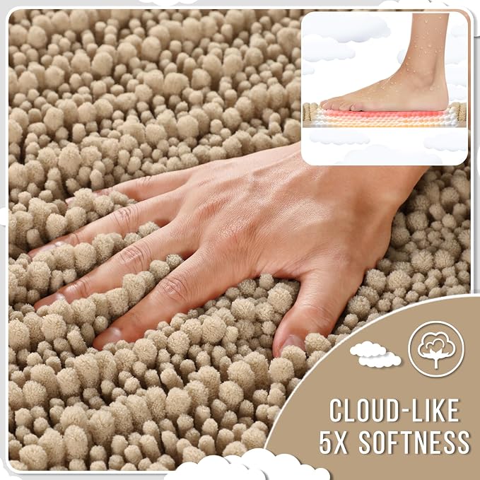 Yimobra Long Bathroom Rugs Non Slip Washable 44x24 Inch - Image 4