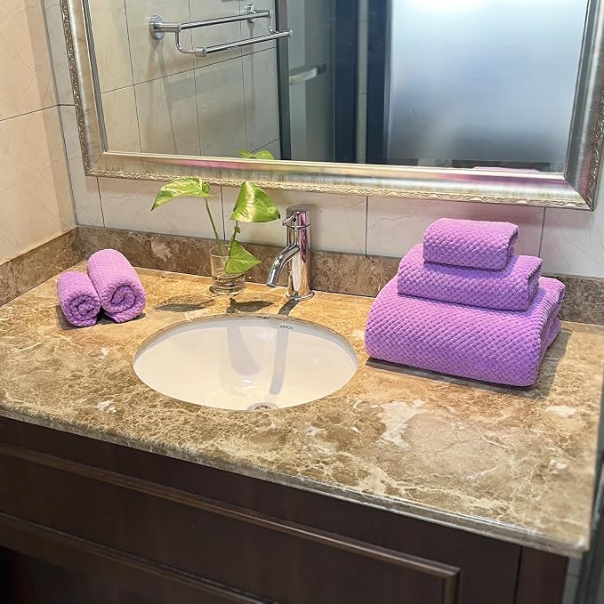 YTYC 29x59 Inch Bath Towels Set of 6 Large, Super Soft Absorbent Lint Free - Image 5
