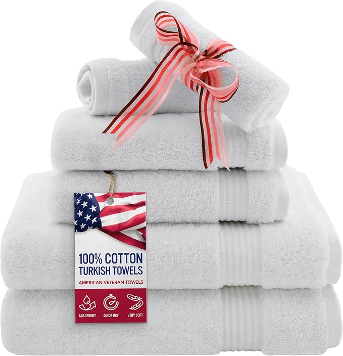 American Veteran Towel, 6 Piece Towel Set by American+Veteran+Towel
