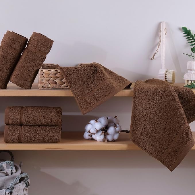Hawmam Linen Luxury Cotton Washcloths 13x13 Inch - Image 2
