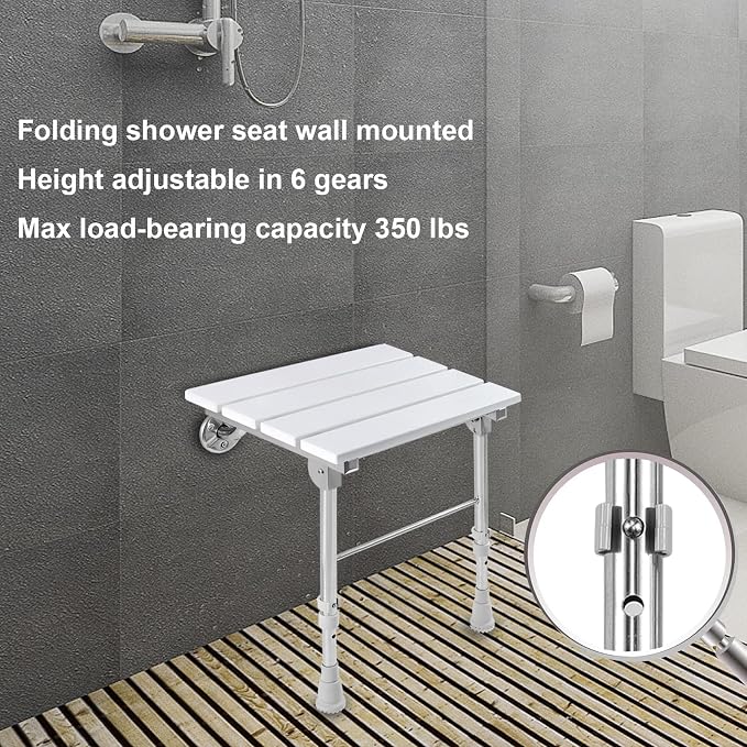 Folding Shower Seat Wall Mounted - Image 4