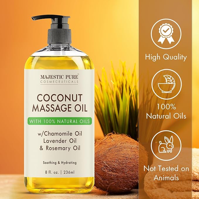 MAJESTIC PURE Coconut Massage Oil - Image 5