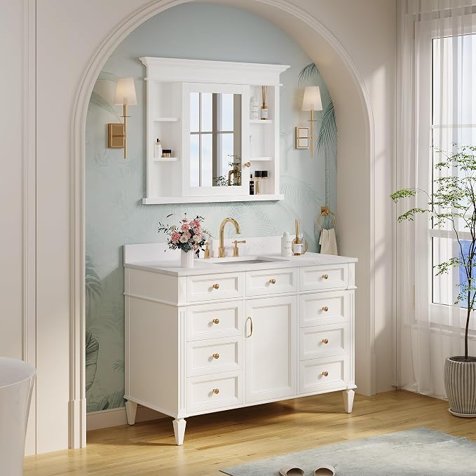 WELLFOR40 x 32" Bathroom Medicine Cabinet - Image 5