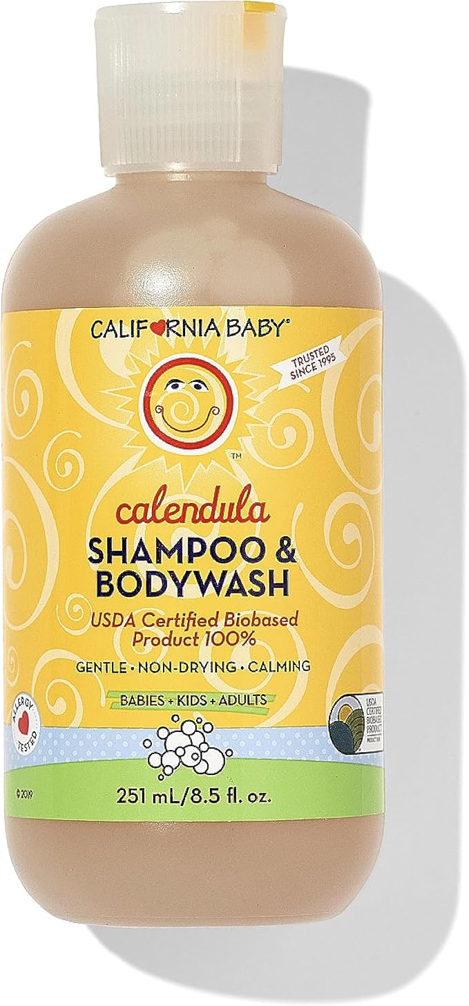 California Baby Calendula Baby Shampoo + Baby Wash | 100% Plant-Based | by CaliforniaBaby