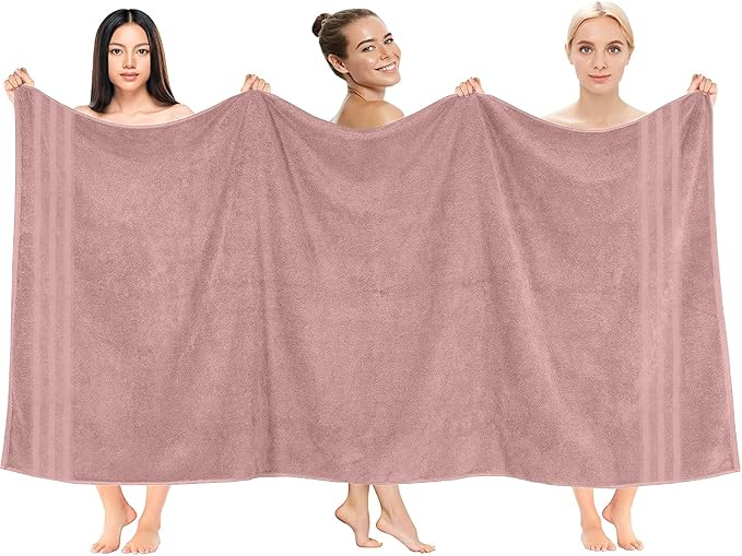 DAN RIVER 2 Pack Luxury Bath Sheets 35x70, 600 GSM, Soft & Quick Dry 100% Ring - Image 2