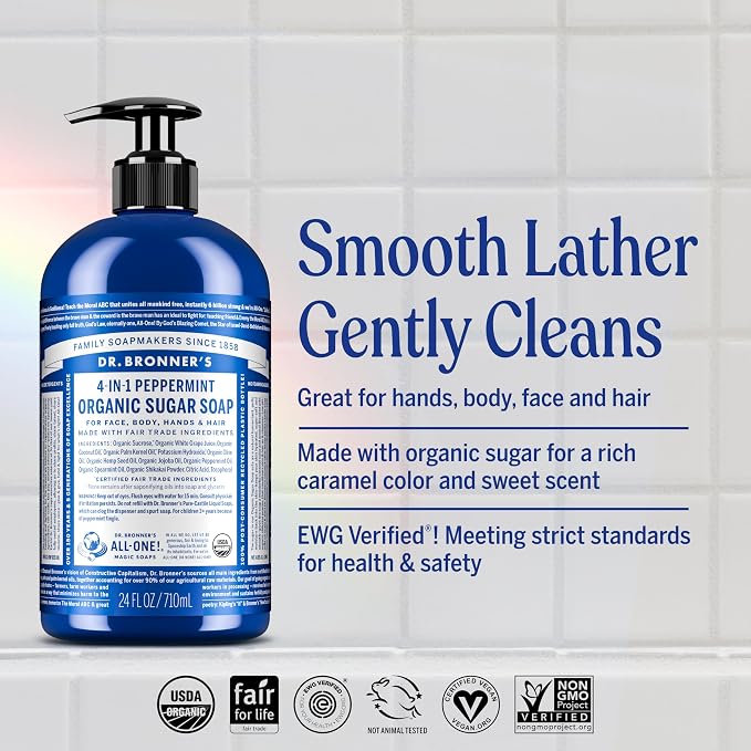 Dr. Bronner's - Organic Sugar Soap - Made - Image 2