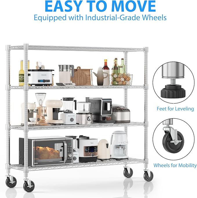 Homdox Heavy Duty Metal Shelves - Image 5