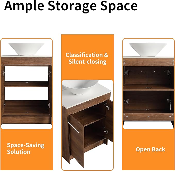 36 Inch Bathroom Vanity with Sink, Mordern Bathroom Vanity, Single Sink - Image 6