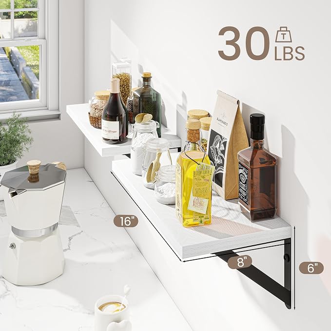 Dreamland White Floating Shelves - Image 3