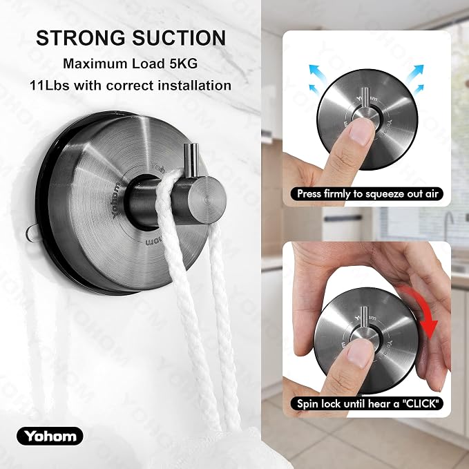YOHOM Suction Cup Hooks - Image 4
