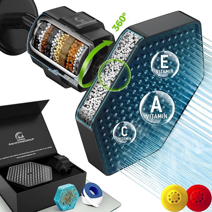 AquaHomeGroup Luxury Filtered Shower Head Set by Aquahomegroup