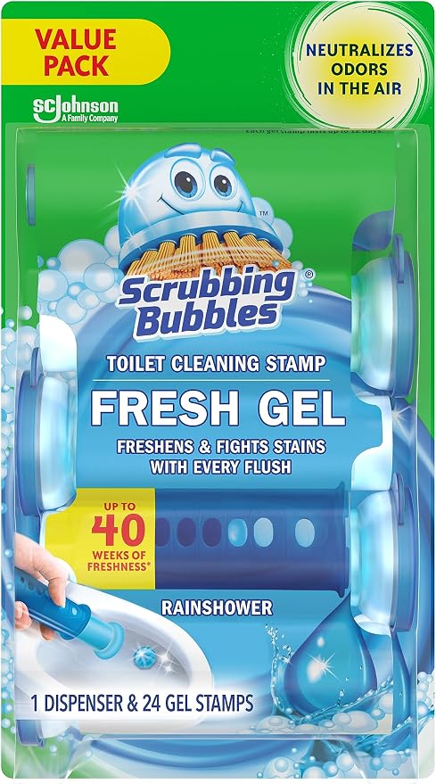Scrubbing Bubbles Fresh Gel Toilet Bowl Cleaning Stamps, Helps Keep Toilet by ScrubbingBubbles