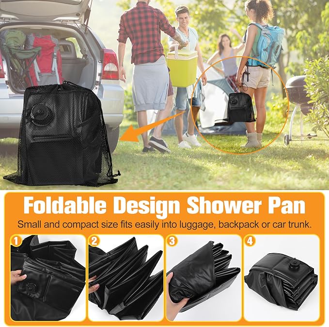 Upgraded Portable Shower Pan 41"x41"x5" - Image 4