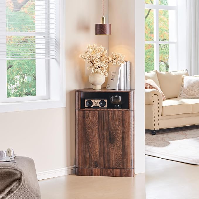 ACCOHOHO Modern Small Corner Cabinet - Image 4
