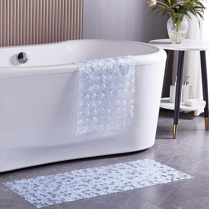 Bath Shower Mat Non Slip: Extra Large Pebble Bathtub mat - Image 3