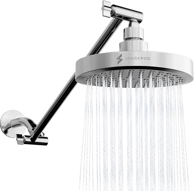 SparkPod Round Rain Shower Head by SparkPod