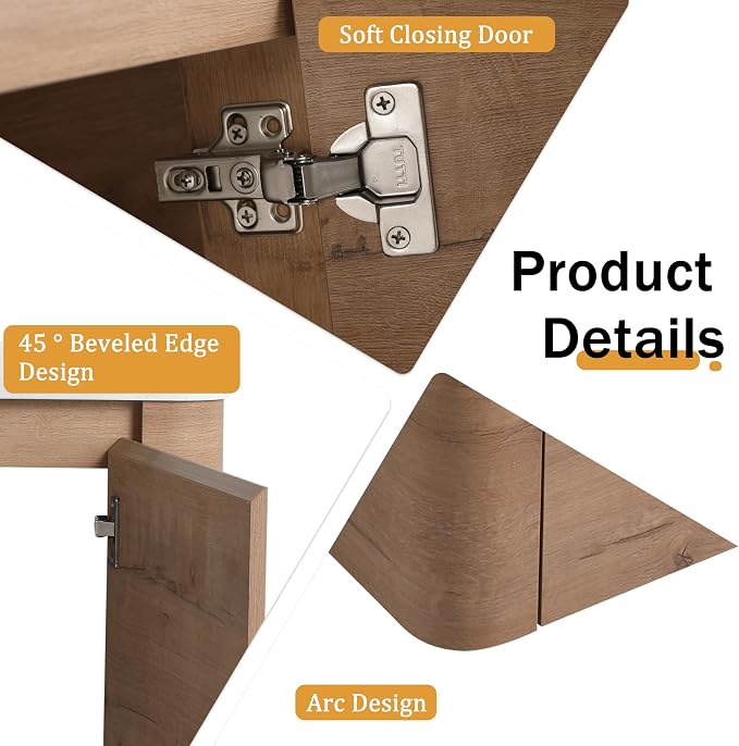 Malwee 24" Floating Bathroom Vanity - Image 3