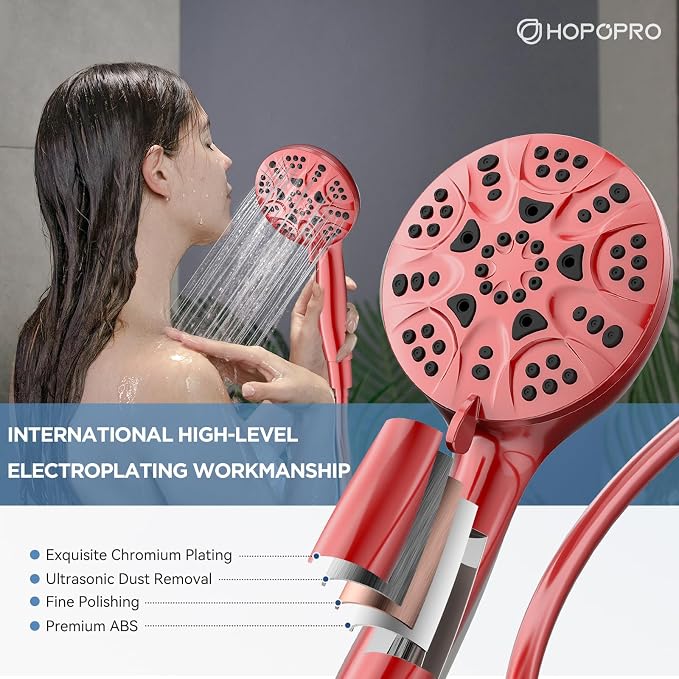 6-Mode High Pressure Handheld Shower Head Set, Consumer Reports Recommended - Image 2