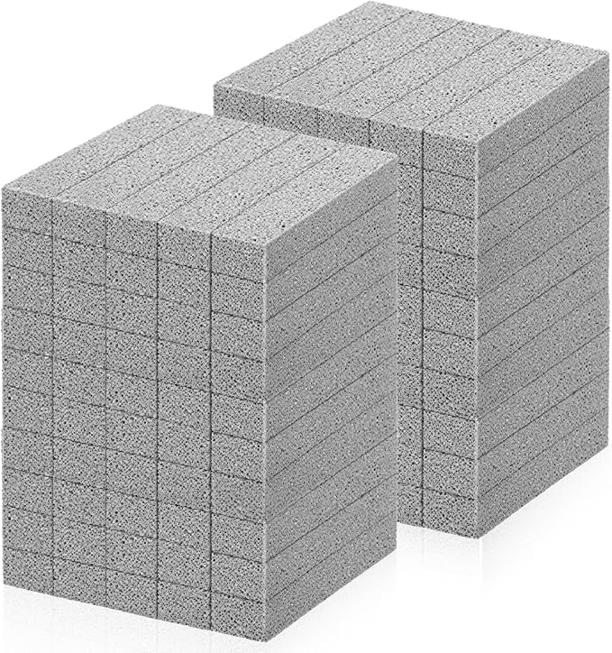 100 Pcs Pumice Stick for Toilet Cleaning, Pumice Stone for Cleaning Stove Grates by AOKLIT