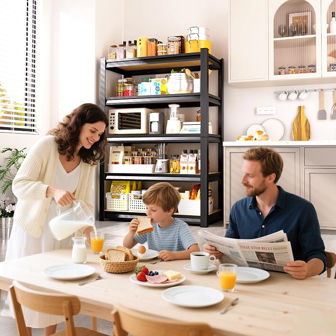 5-Tier Garage Shelving Heavy Duty Storage Shelves, Adjustable Metal Shelving - Image 9