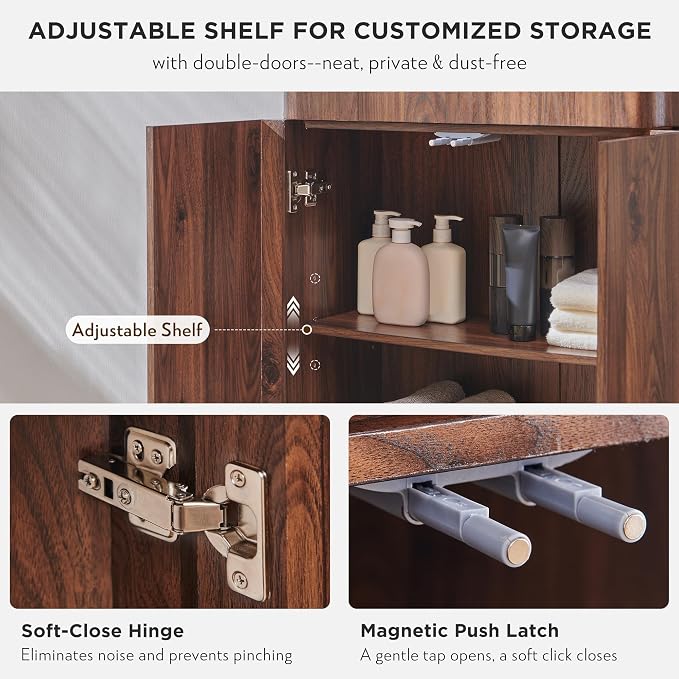ACCOHOHO Modern Minimalist Bathroom Cabinet - Image 4
