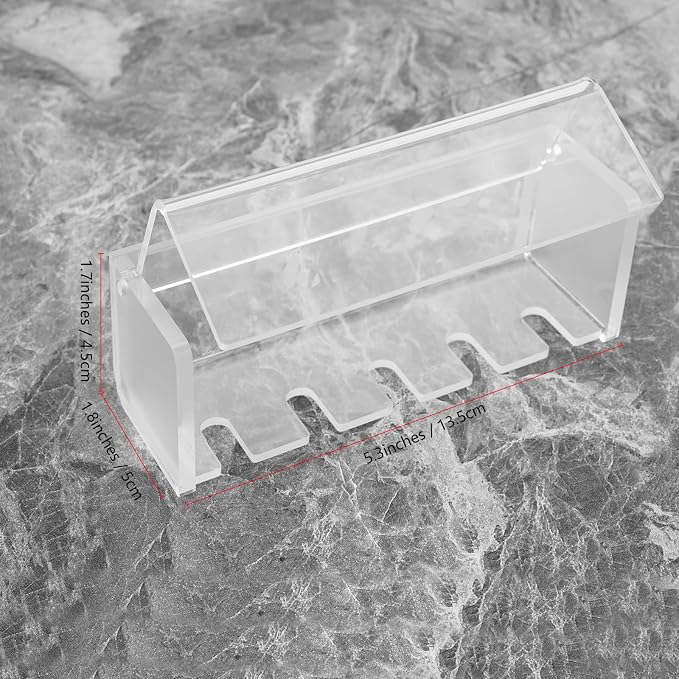 5 Slots Wall Mount Toothbrush Holder - Image 2