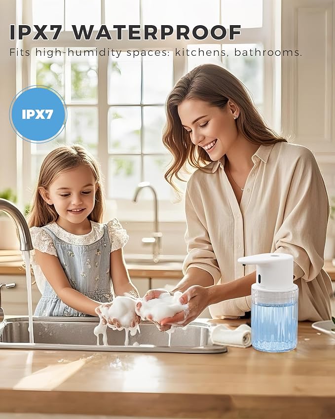 Automatic Foaming Soap Dispenser Touchless, 10oz/300ml Rechargeable, 3 - Image 7