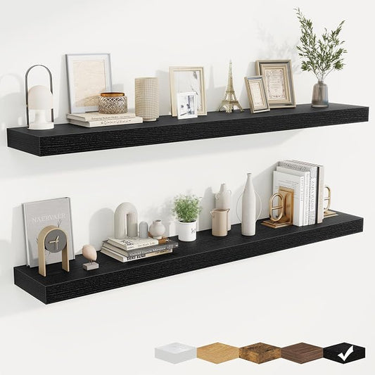 fuqing Floating Shelves for Wall, Wall Mounted Wood Floating Shelf by Fuqing