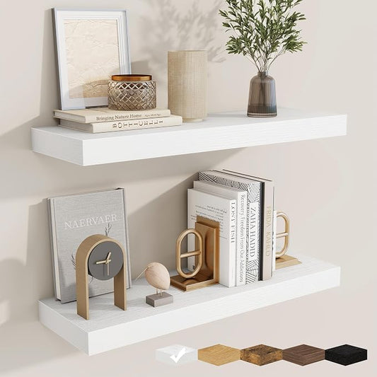 fuqing Floating Shelves for Wall, Wall Mounted Wood Floating Shelf by Fuqing