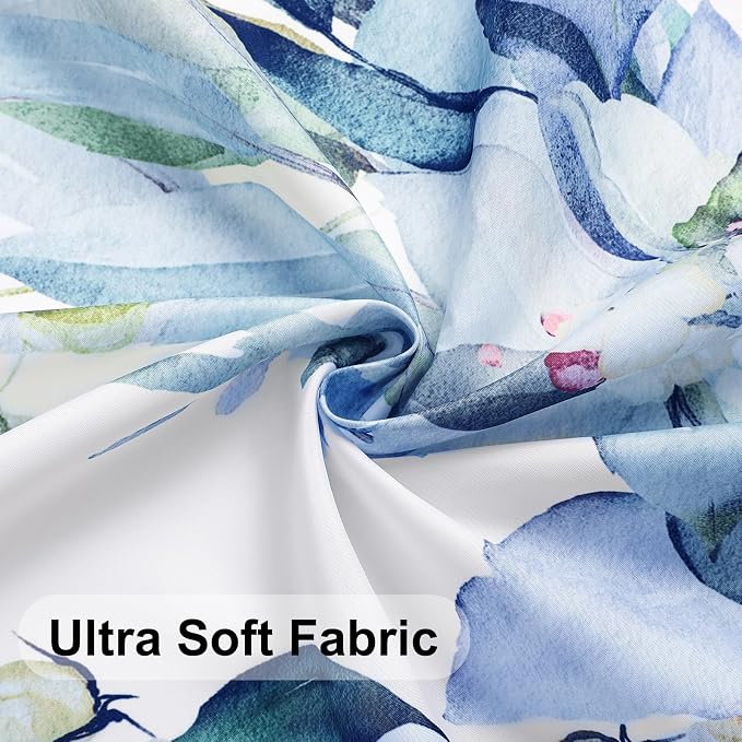 Colorful Star Blue Eucalyptus Waterproof Shower Curtain Set - Image 7
