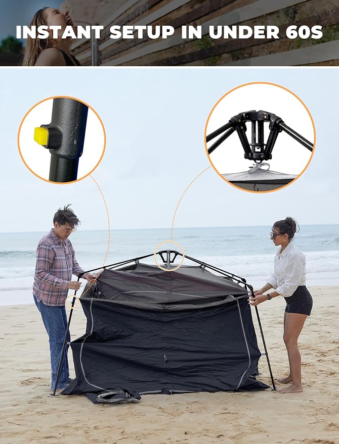KingCamp Instant Shower Tent, Portable Superior Stable Privacy Shelter - Image 2